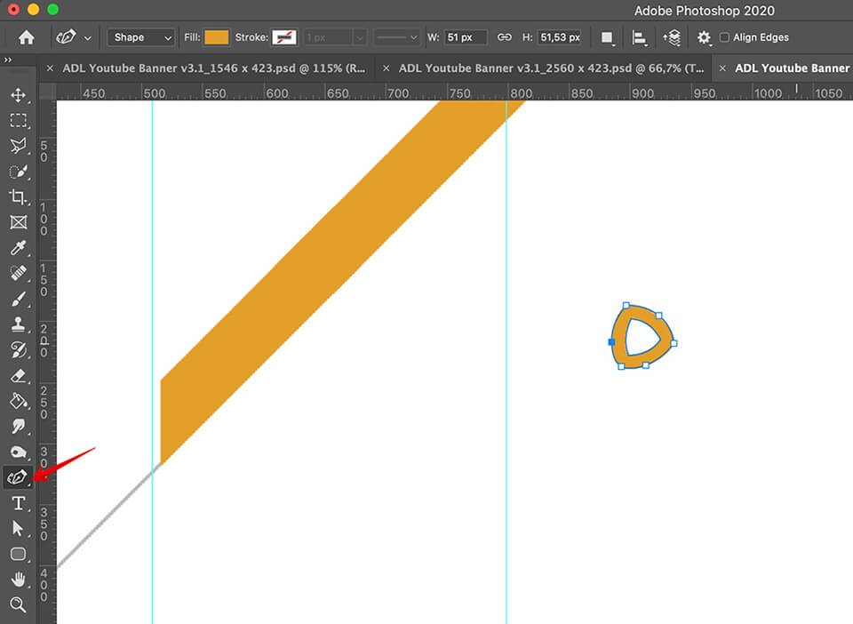 youtube banner in photoshop graphics