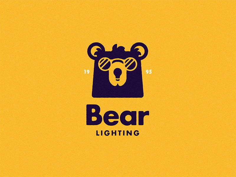 Light Bulb Logo - Bear Lighting California ( Bulbsnout ) by Peter Giuffria