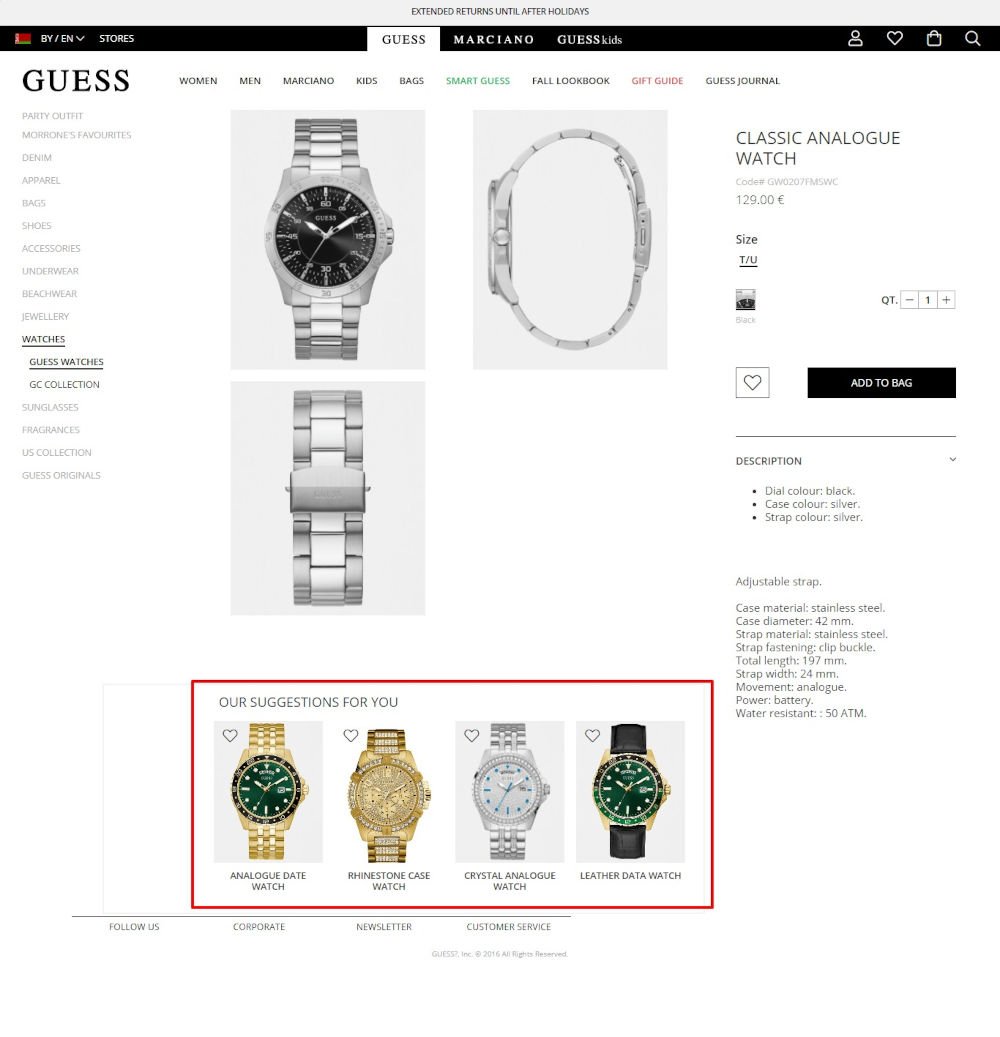 Official GUESS eCommerce Website