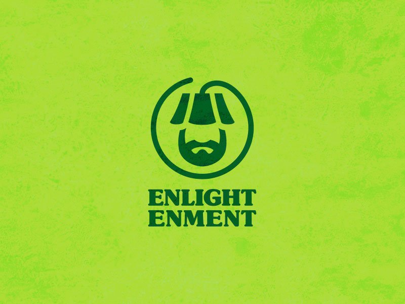 Light Bulb Logo - Enlightenment by Sava Stoic