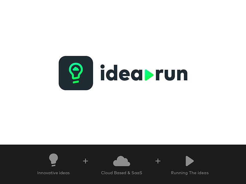 Light Bulb Logo - Idearun Logo by Hesam Sanei