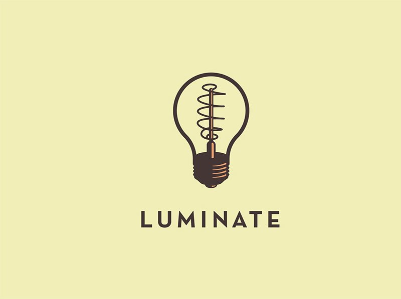 Light Bulb Logo - Luminate by Daren Guillory