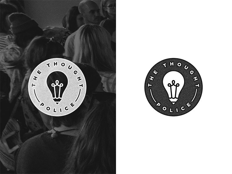 Light Bulb Logo - The Thought Police by Adam Hengstberger