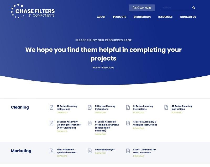 Chase Filters & Components Resource Page