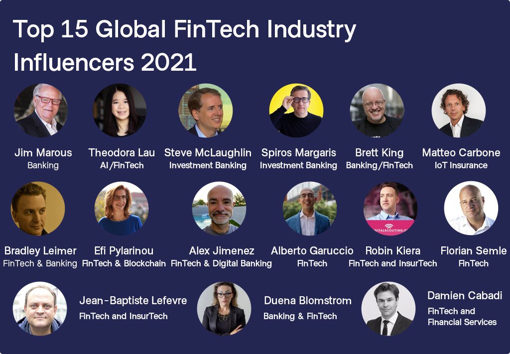 Top Global Fintech Industry Influencers