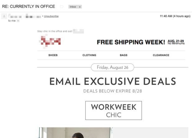 Opening Email Newsletter Example