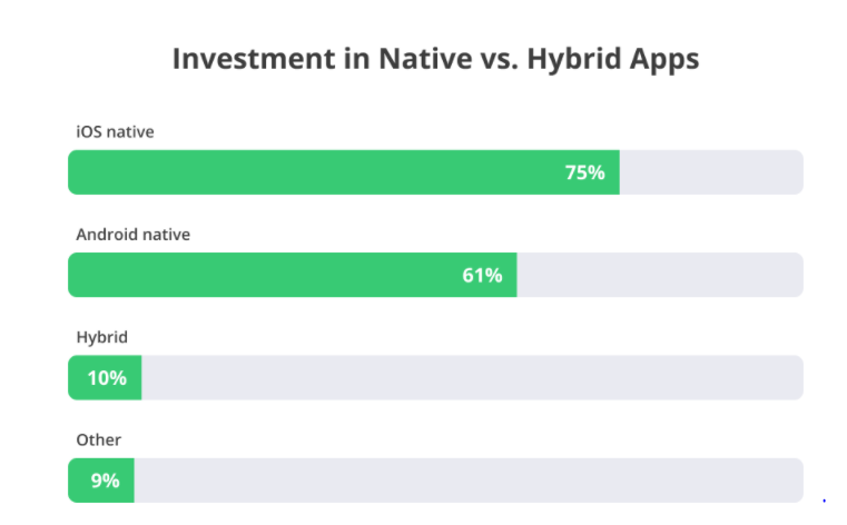 Investment in native vs hybrid apps