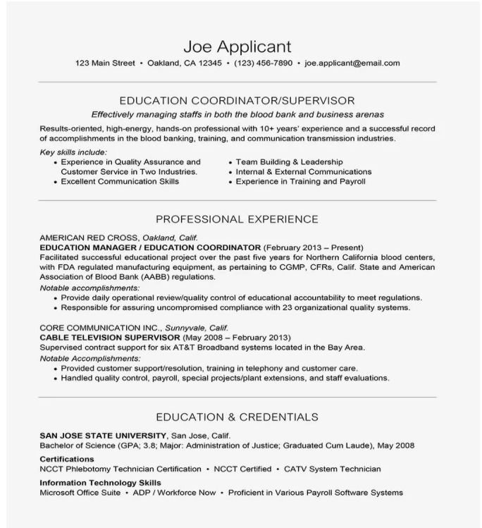 Resume Example