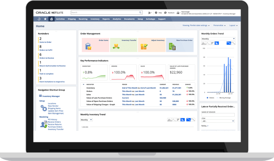 NetSuite ERP Features - Managing orders