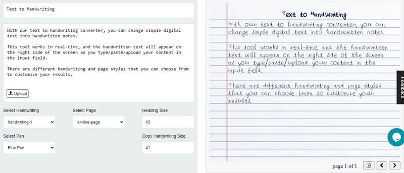 Editpad - Text-to-handwriting Tool