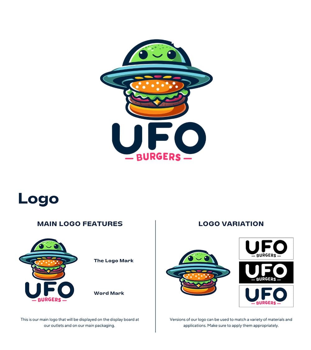 UFO Burgers logo by Esha Jose