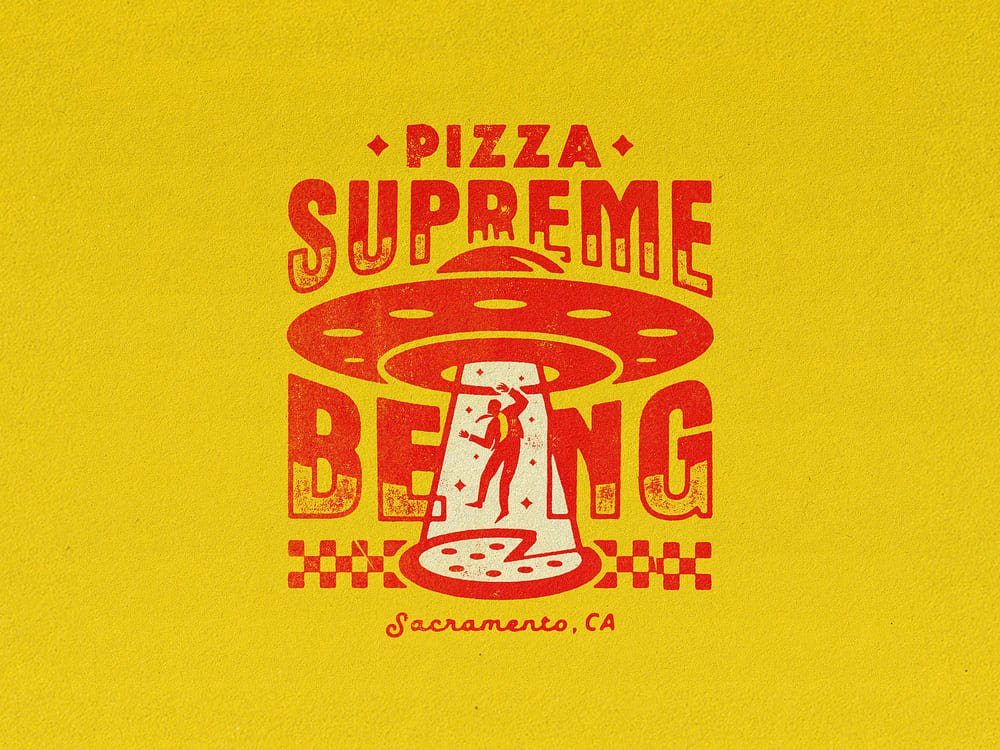 Pizza Supreme Being Shirt by Will Tullos