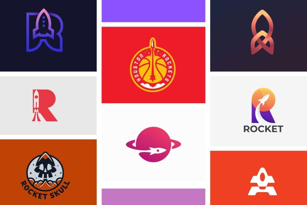 50 Rocket Logo Designs for Your Creativity