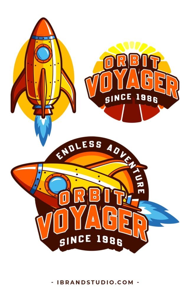 Free Rocket Badge Logo