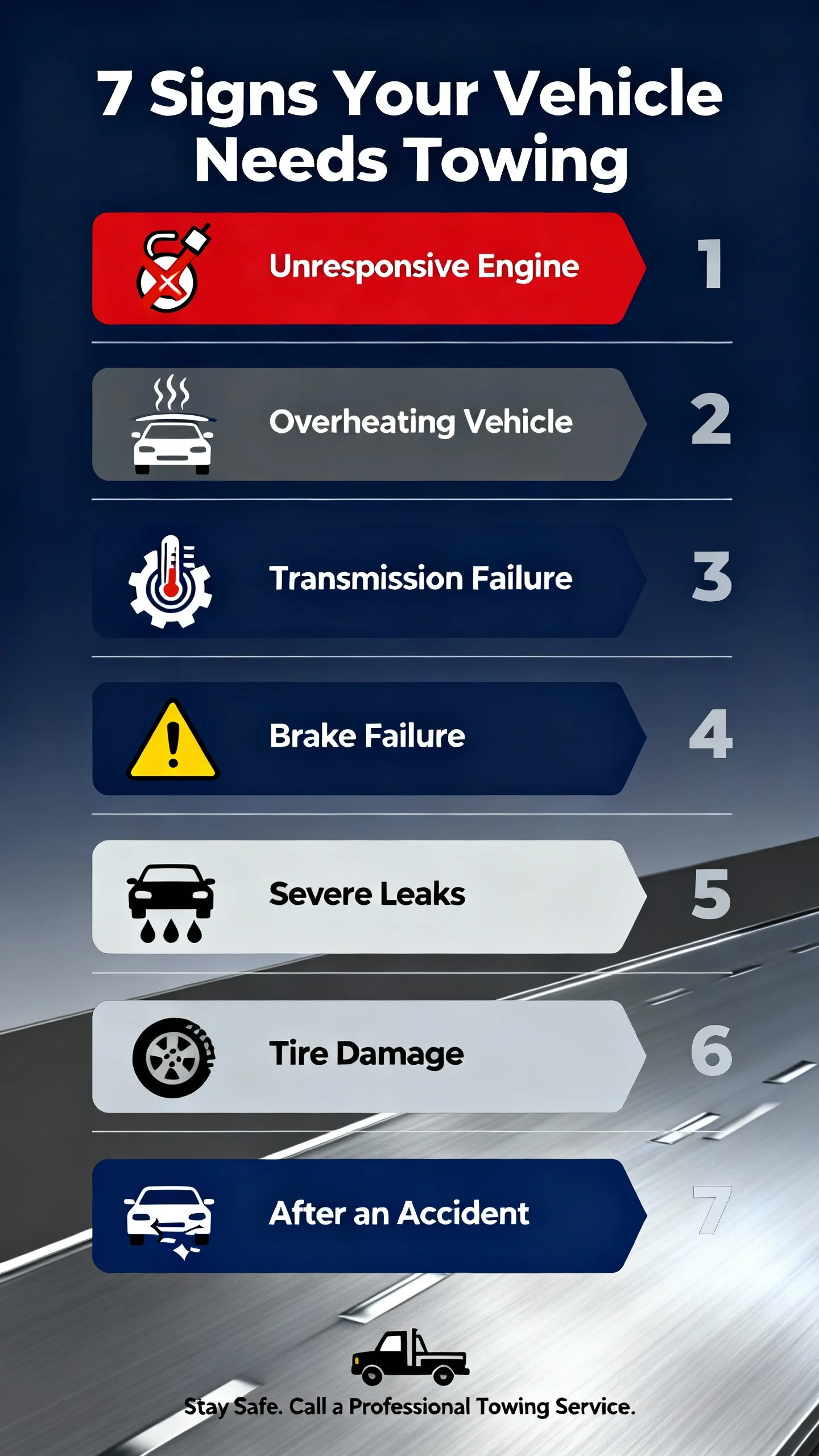 Infographic-7 Signs Your Vehicle Needs Towing