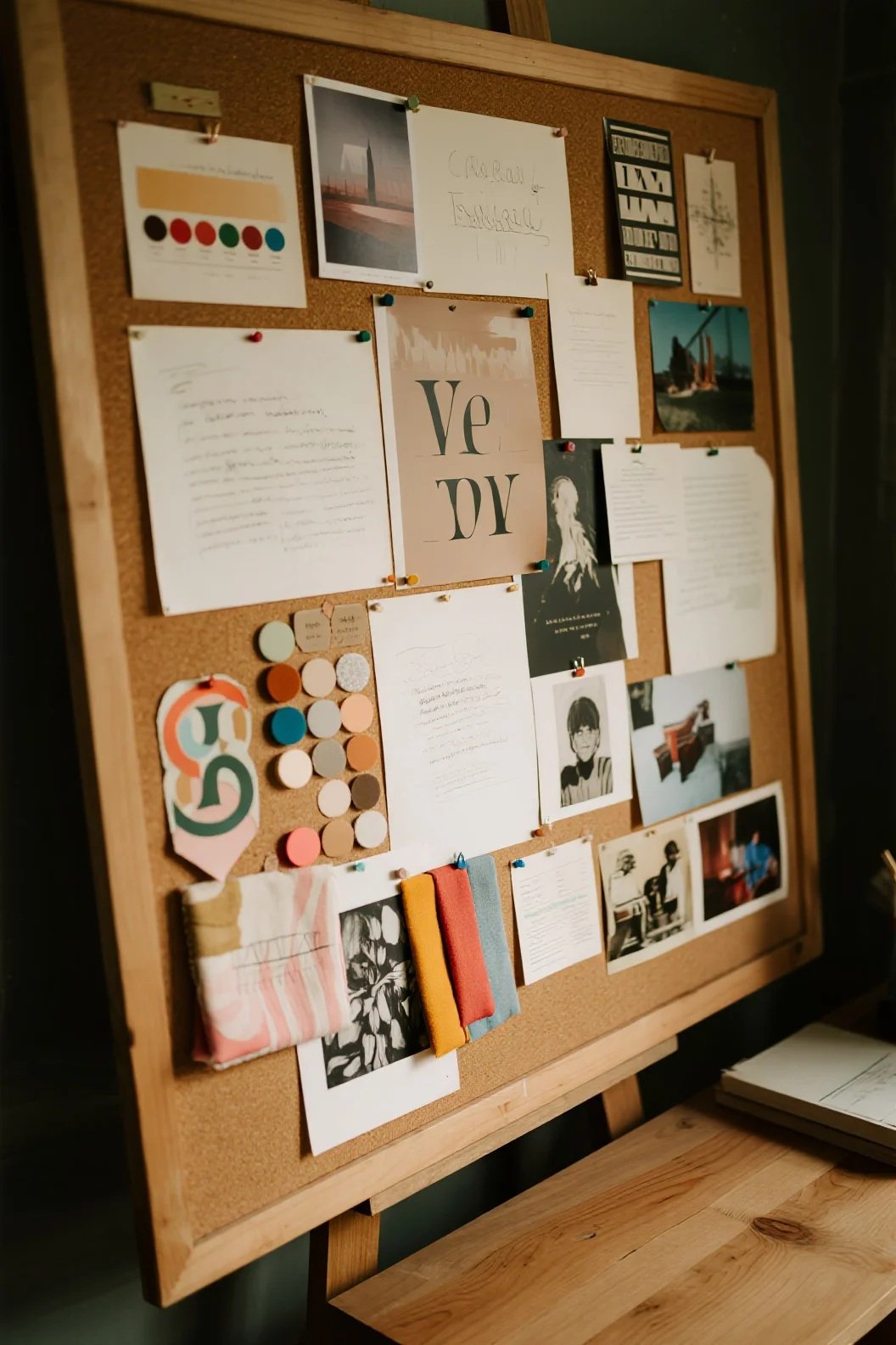 Artistic Maximalist Mood Board Wall