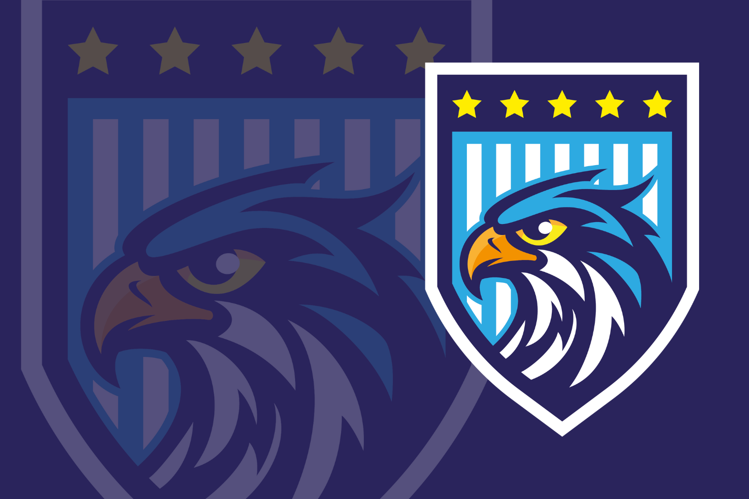 Free Blue Falcon Emblem: AI, EPS, SVG & PNG Files Included