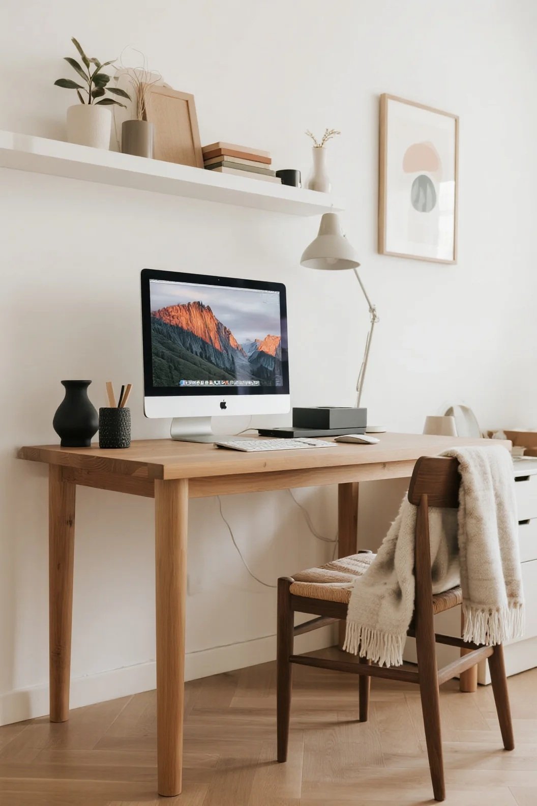 Scandinavian Calm Workspace