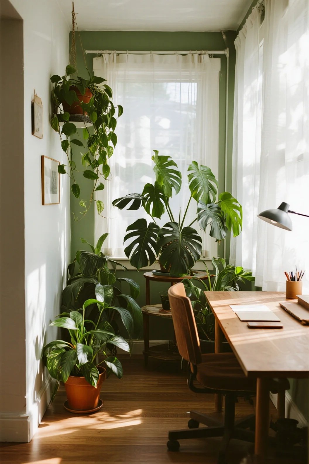 The Sun-Drenched Green Corner