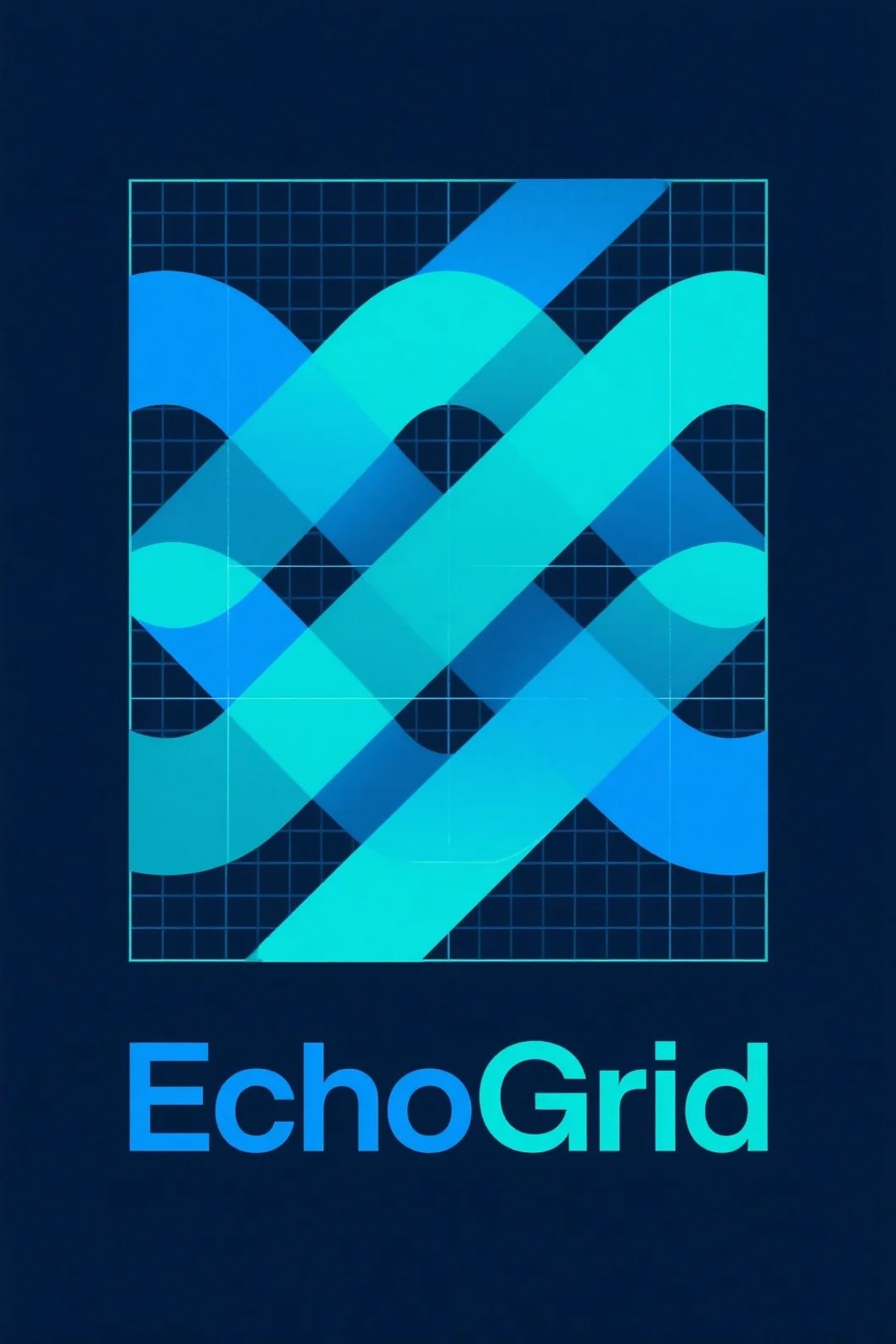 Tech-Startups Logo Design Concept: EchoGrid