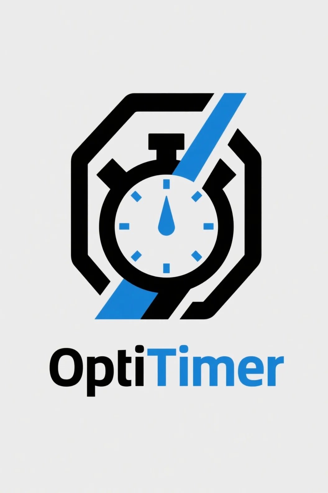 OptiTimer - Time Management Software Logo Concept