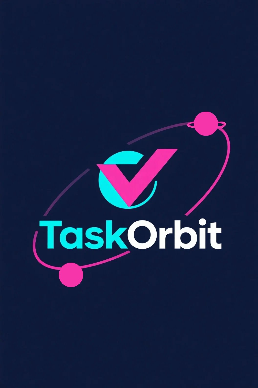 TaskOrbit - Time Management Software Logo Concept