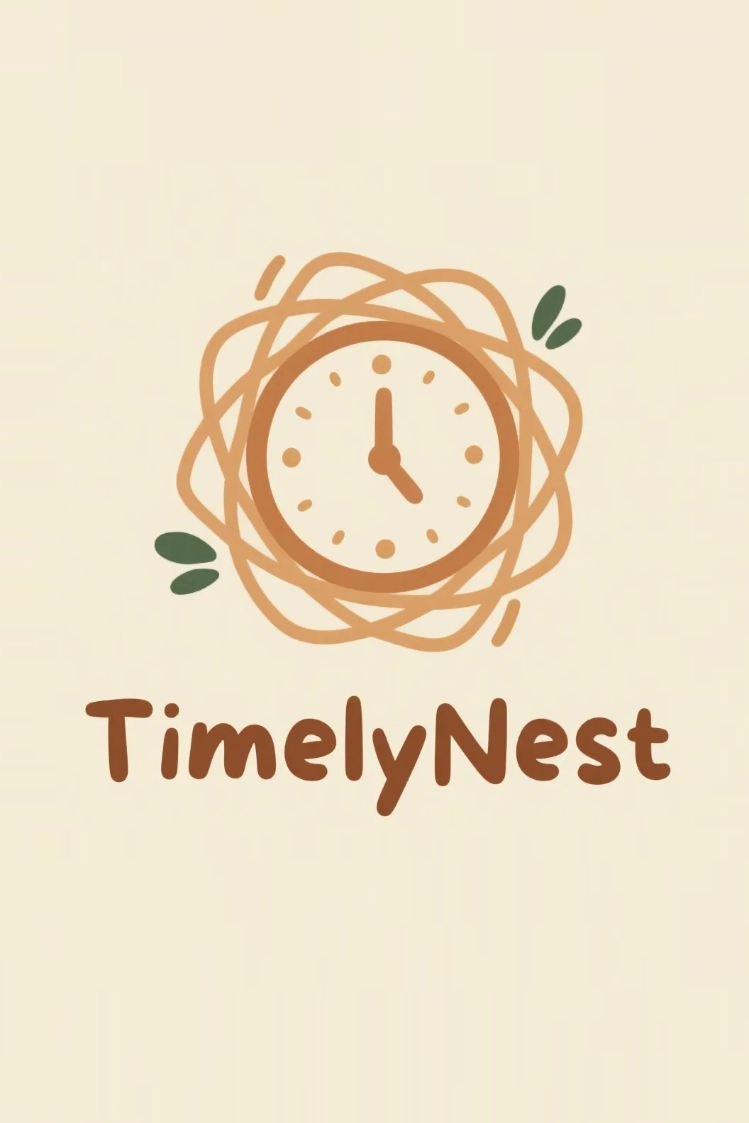 TimelyNest - Time Management Software Logo Concept