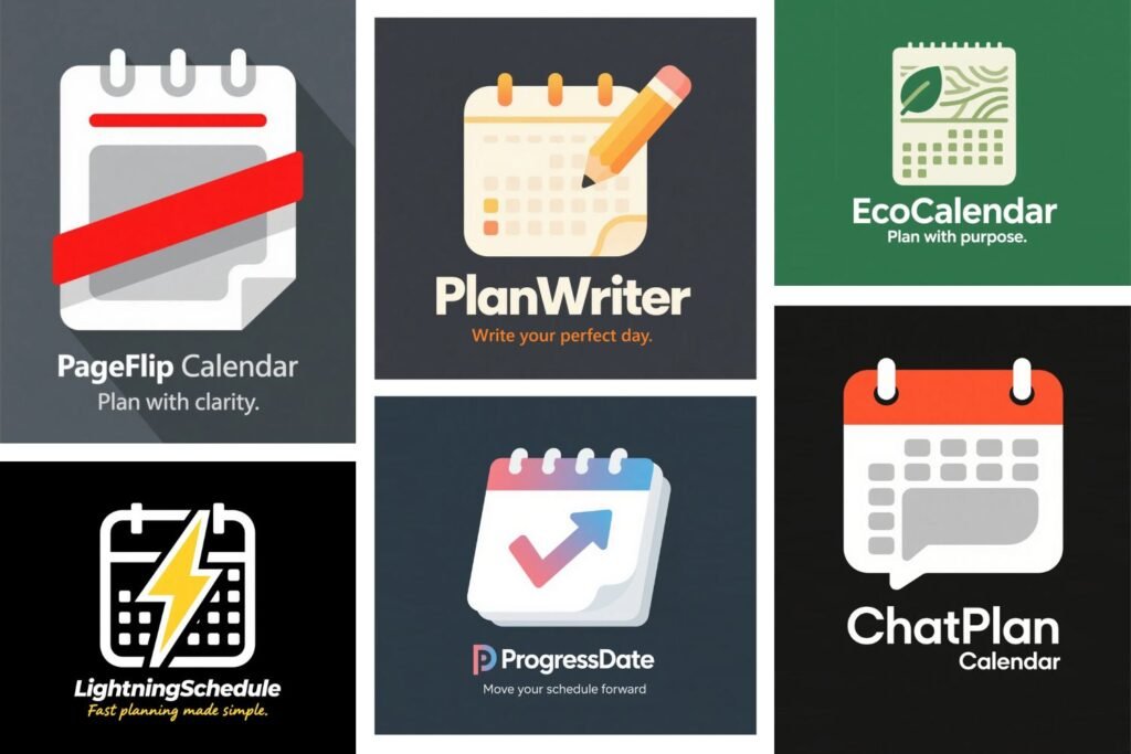 12 Calendar Logo Concepts You Can Use for Productivity Tools