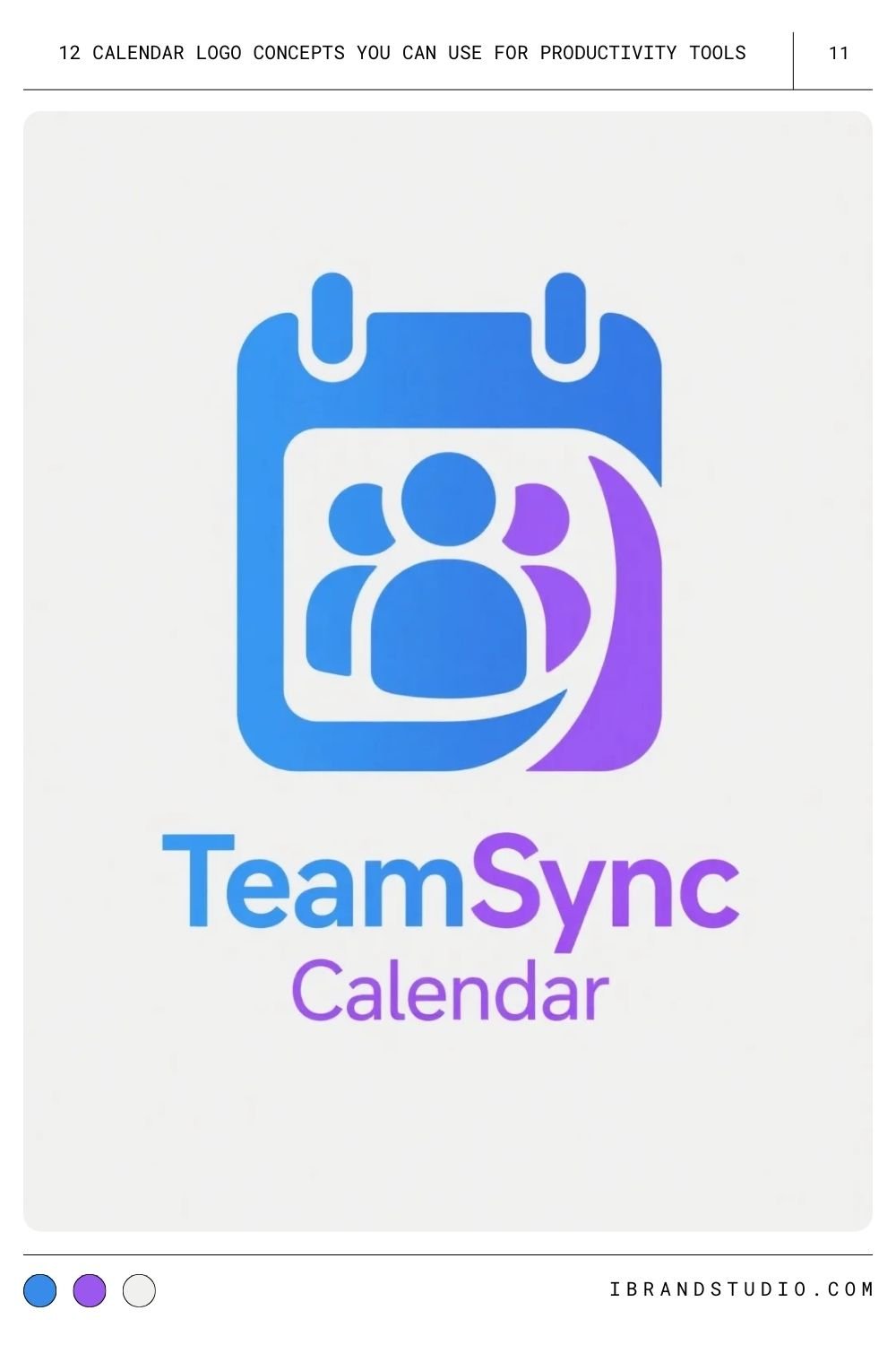 Calendar + Person Silhouette Logo Concept