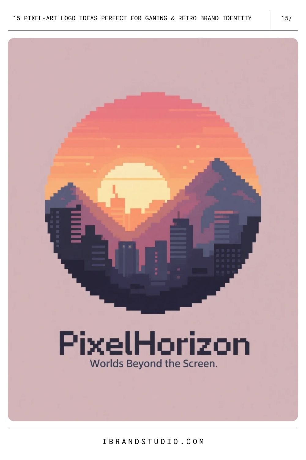 Pixel Landscape or Scene Logo