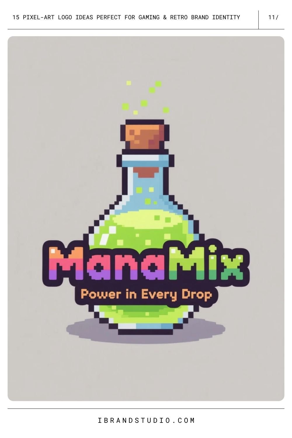 Pixel Potion Bottle
