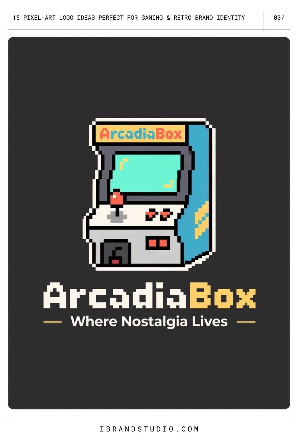 Retro Arcade Cabinet Logo
