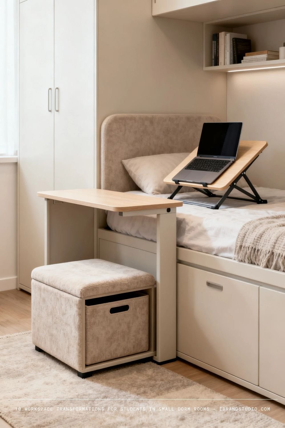 Small Dorm Rooms Workspace Tips: Choose Multi-Functional Furniture