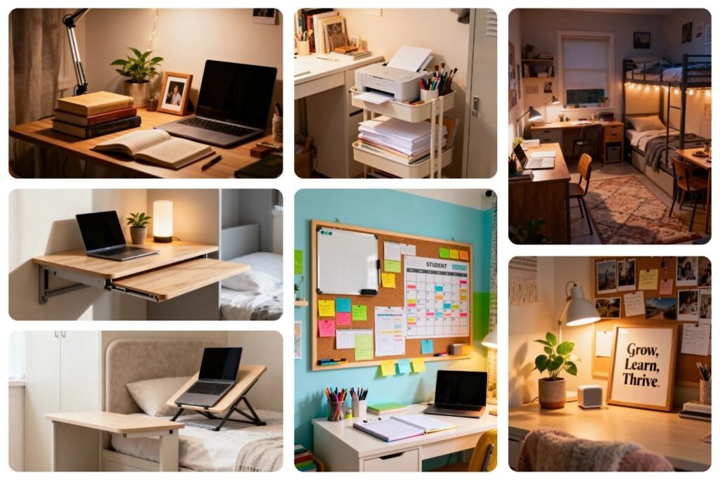 10 Workspace Transformations for Students in Small Dorm Rooms