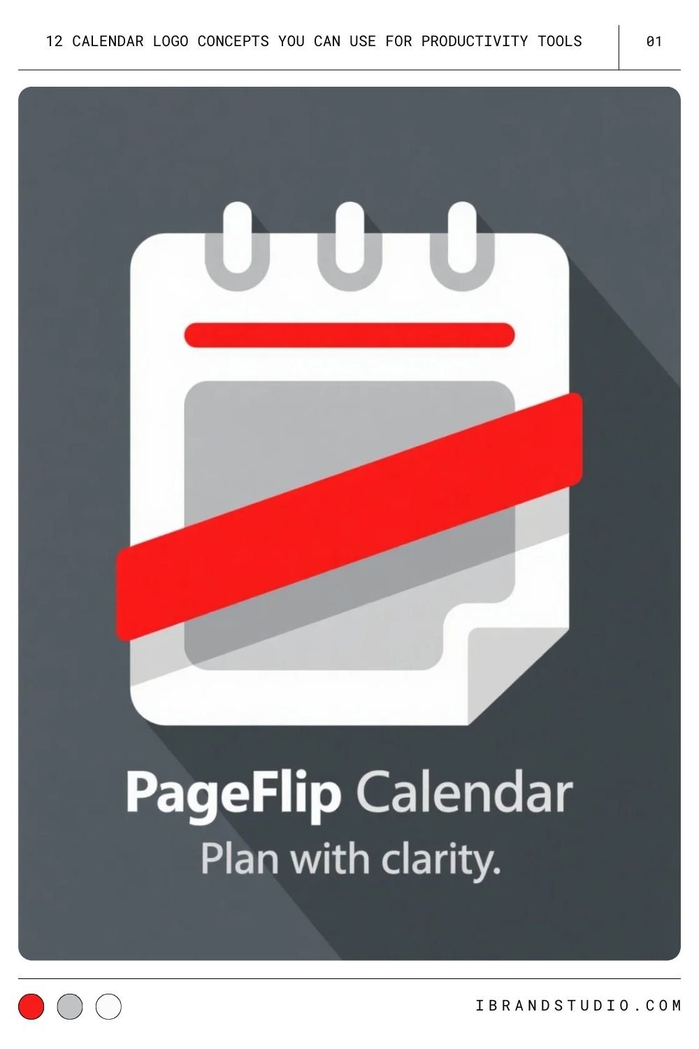 The Classic Page-Flip Calendar Logo Concept
