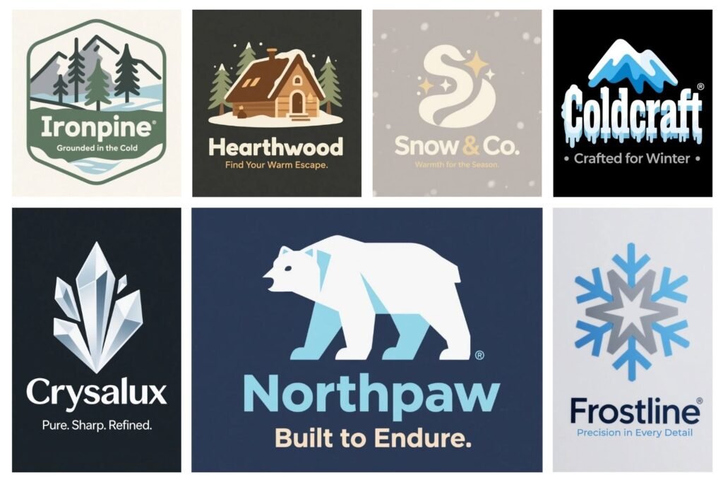 12 Winter Logo Concepts That Look Cool, Feel Strategic, and Actually Sell