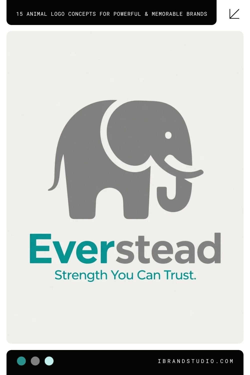 Elephant Logo – Wisdom, Stability & Longevity