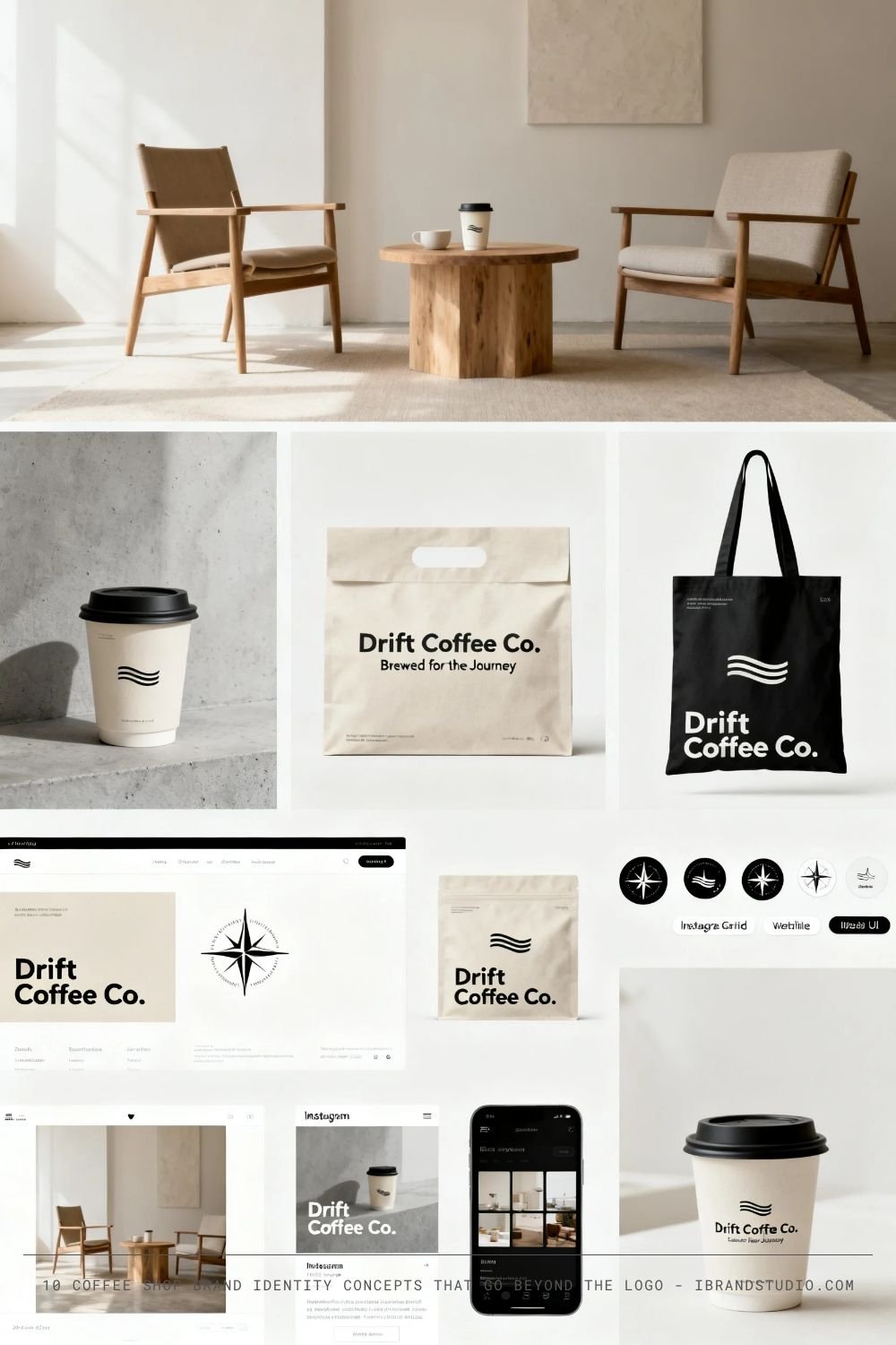 Coffee Shop Brand Identity Concepts: Drift Coffee Co.