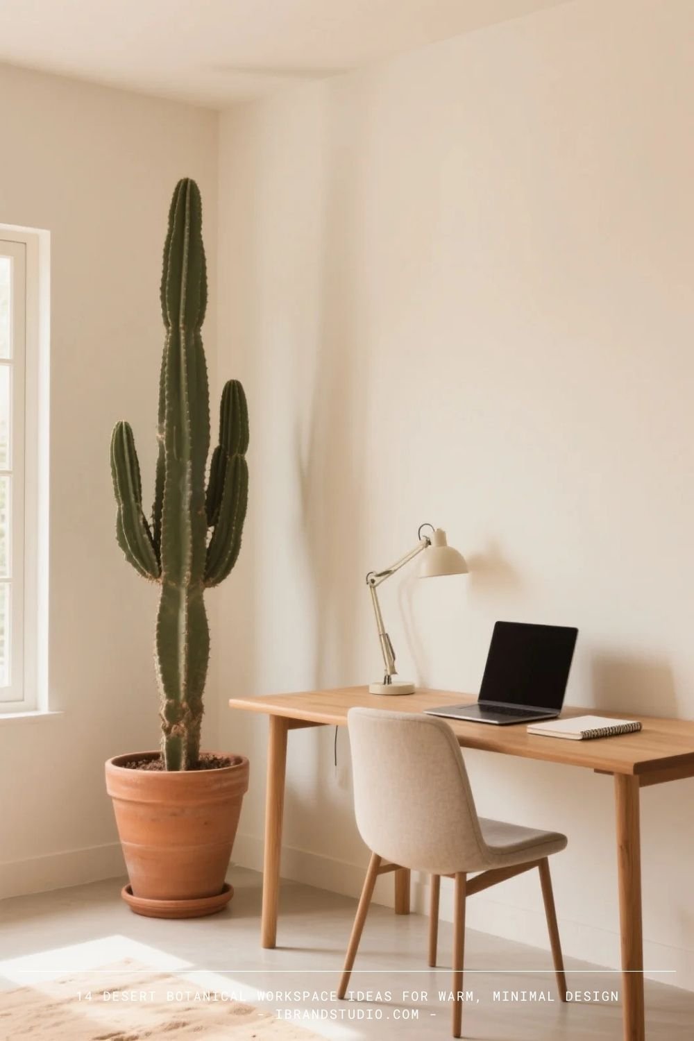 Desert Botanical Workspace Ideas: Cactus as a Statement Plant