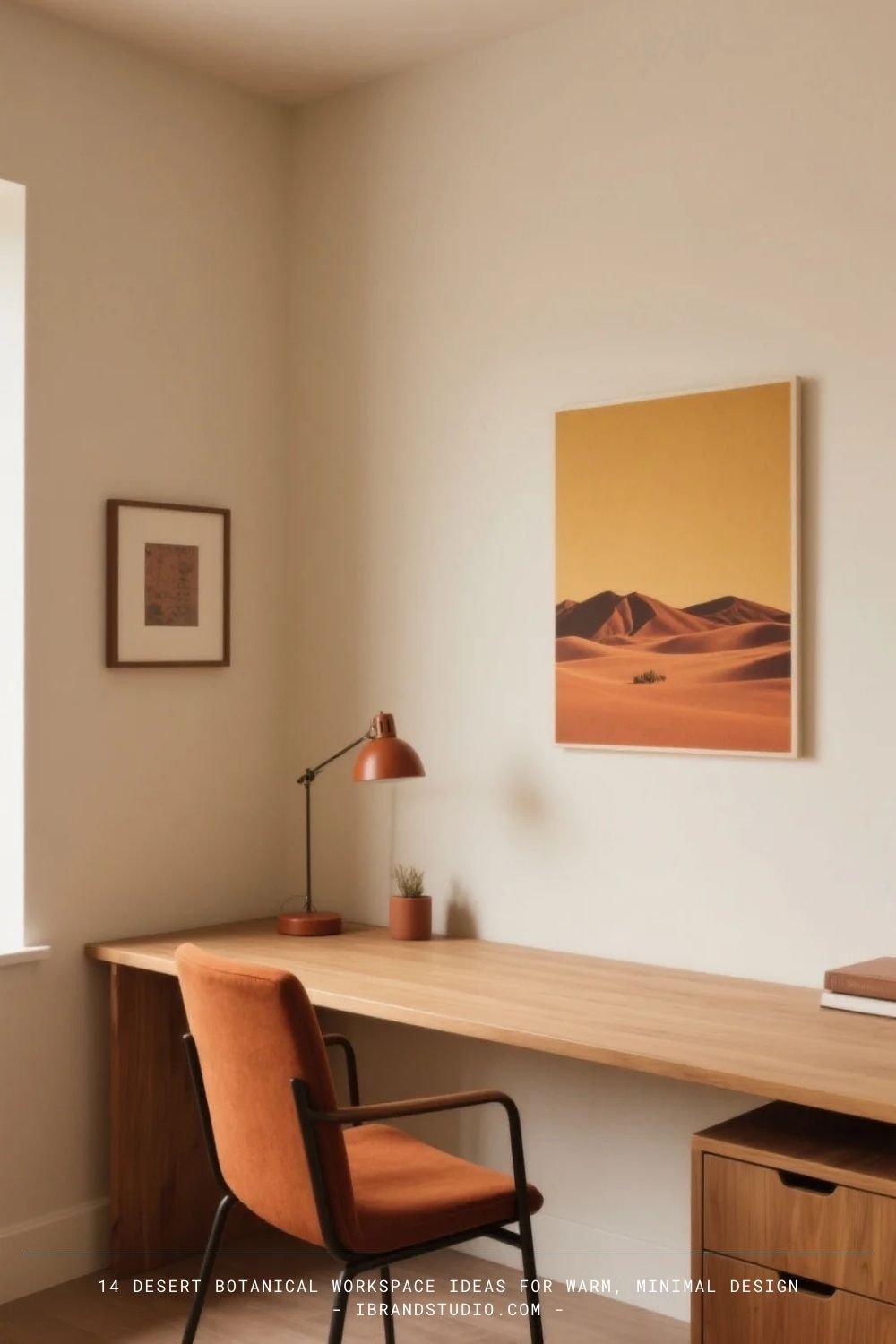 Desert Botanical Workspace Ideas: Desert-Inspired Color Accents