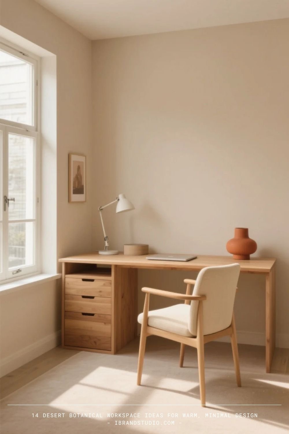 Desert Botanical Workspace Ideas: Warm Neutral Color Palette