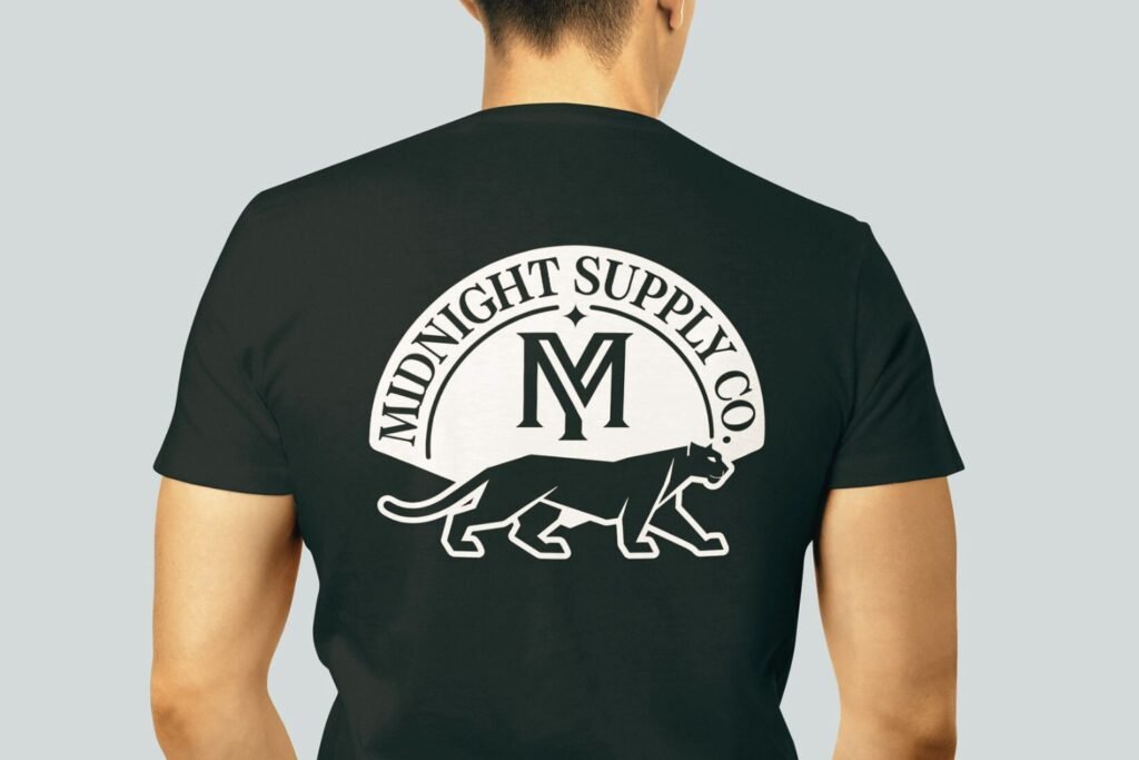 Free Panther Logo Template for Clothing Labels (Editable Vector Files)