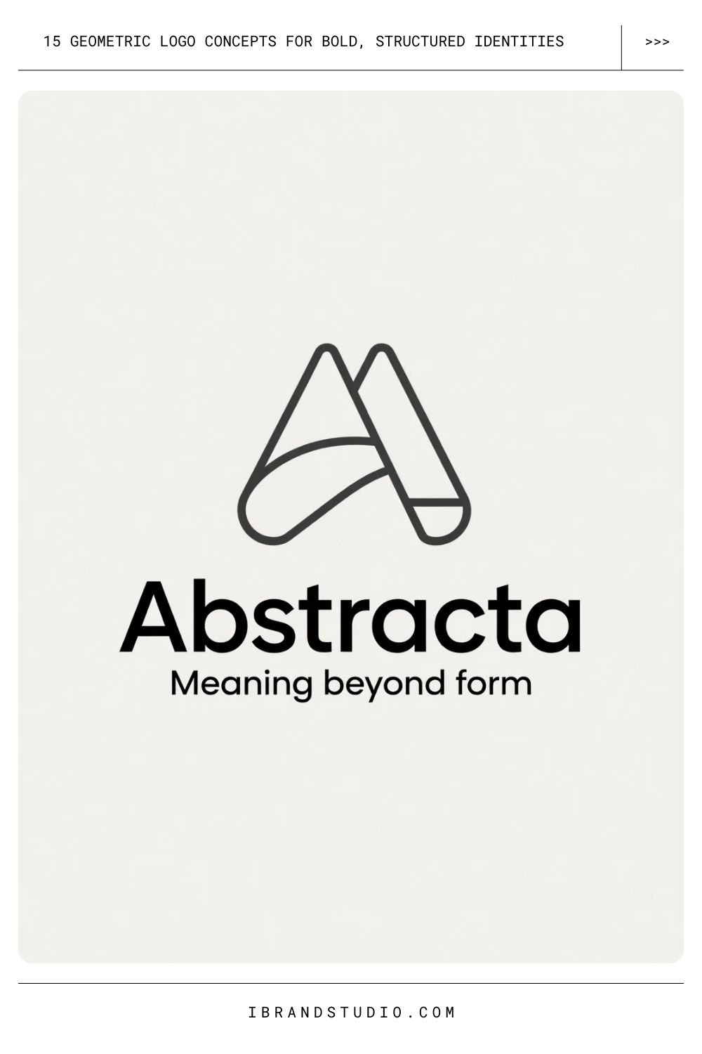 Geometric Logo Concepts: Abstract Geometric Symbols