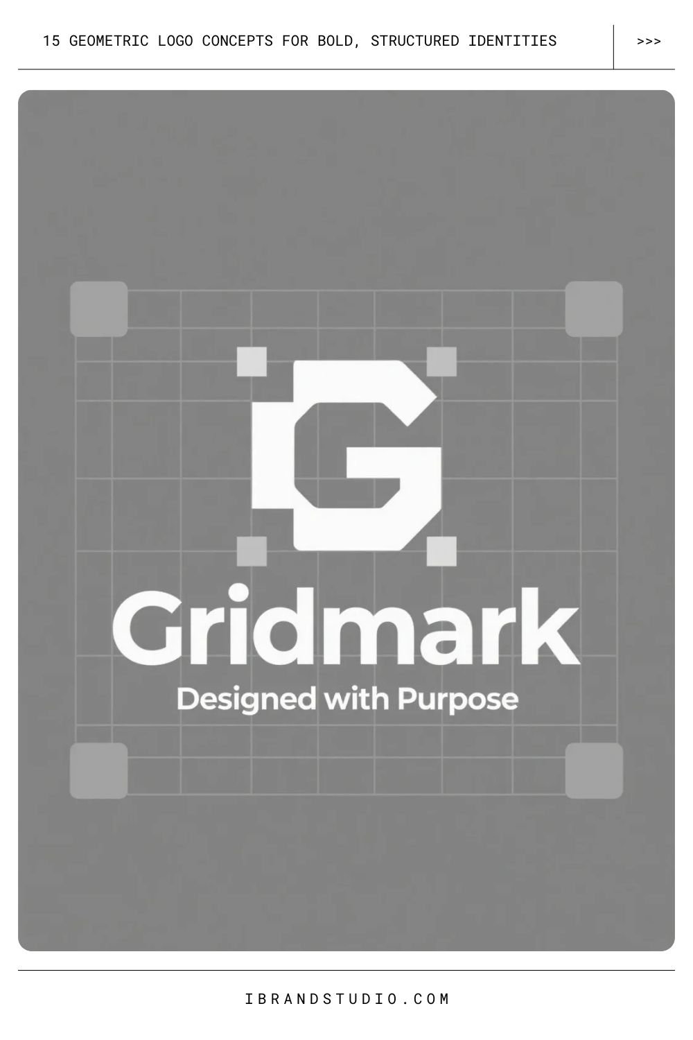 Geometric Logo Concepts: Grid-Based Icons