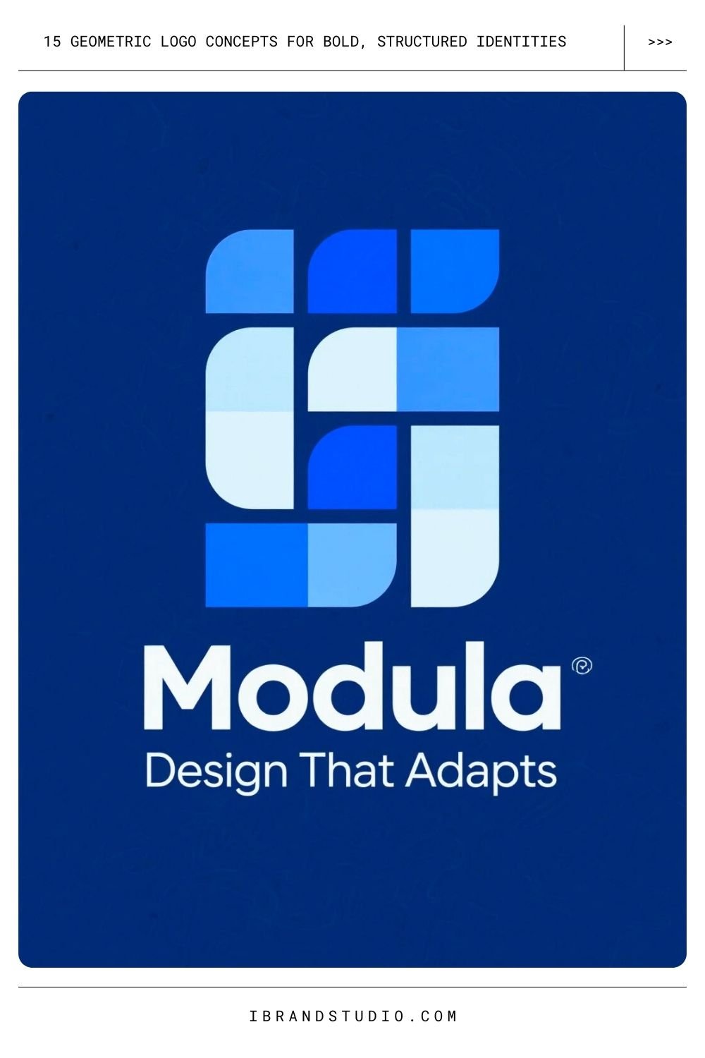 Geometric Logo Concepts: Modular Shape Systems