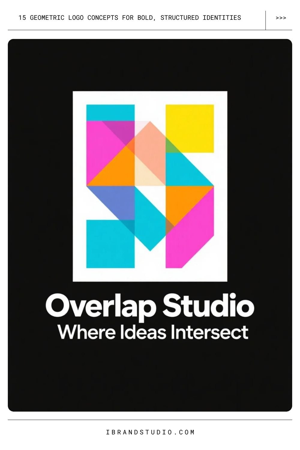 Geometric Logo Concepts: Overlapping Geometry