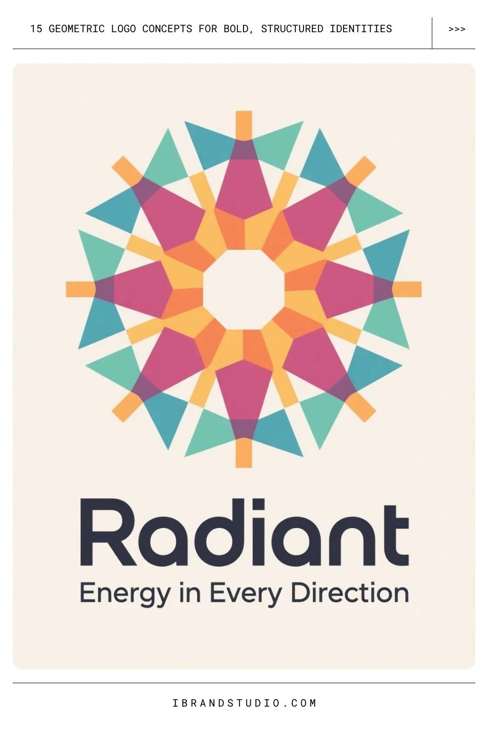 Geometric Logo Concepts: Radial Designs