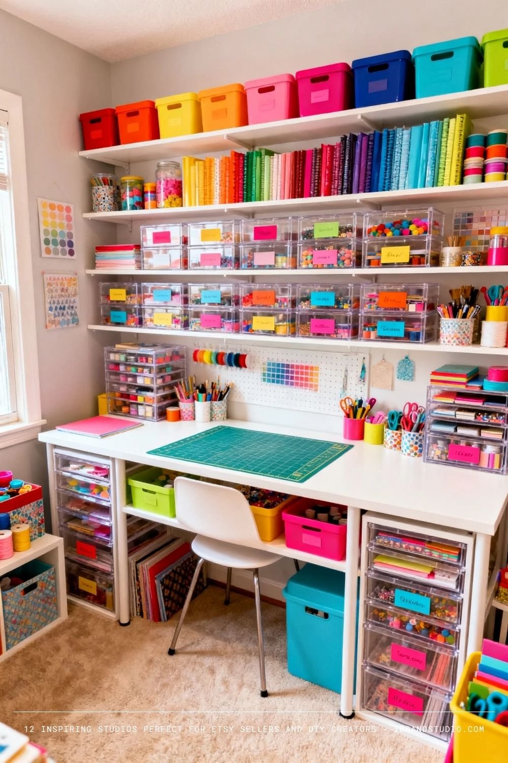 The Color-Coded Craft Room