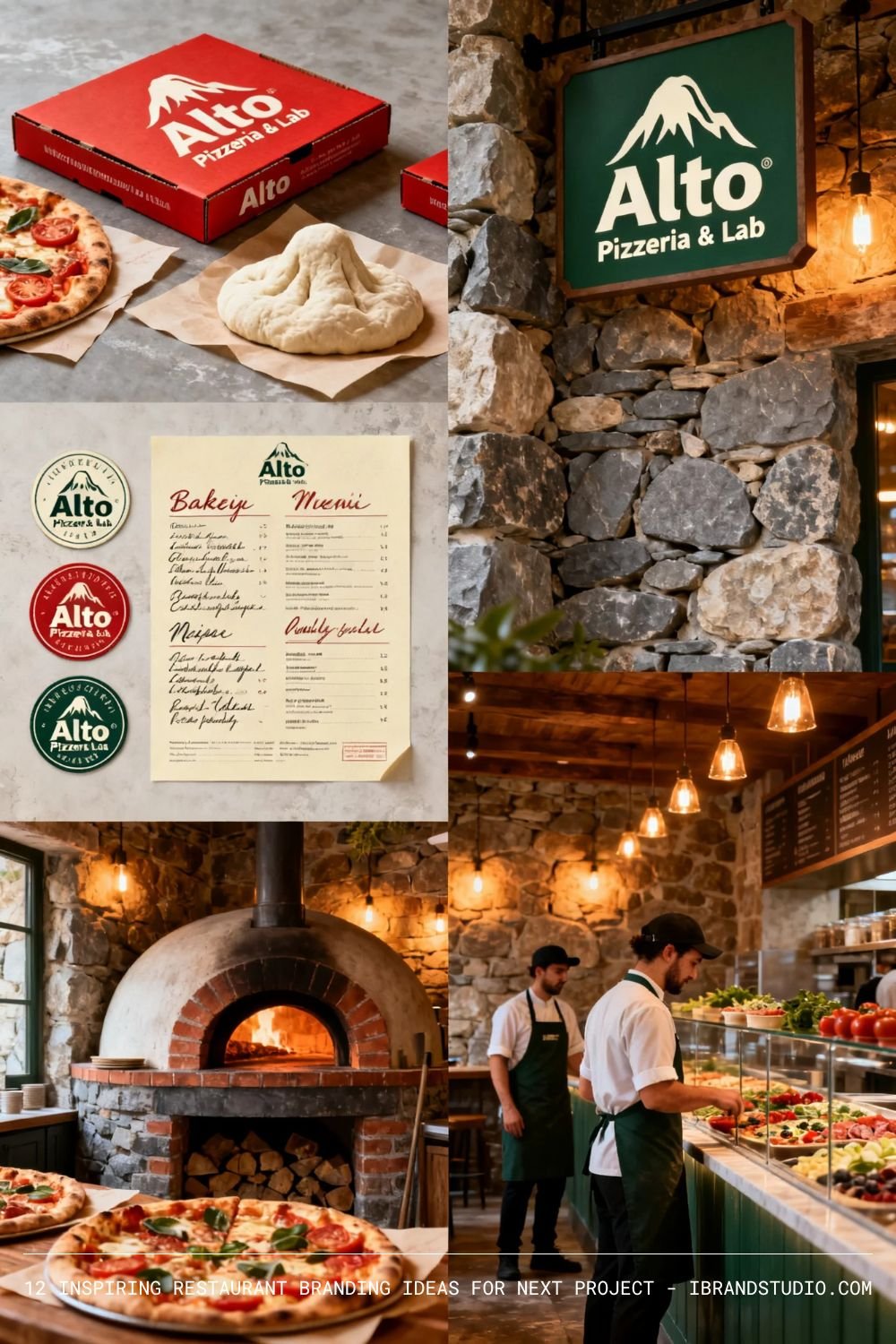Inspiring Restaurant Branding Designs: Alto Pizzaria & Lab