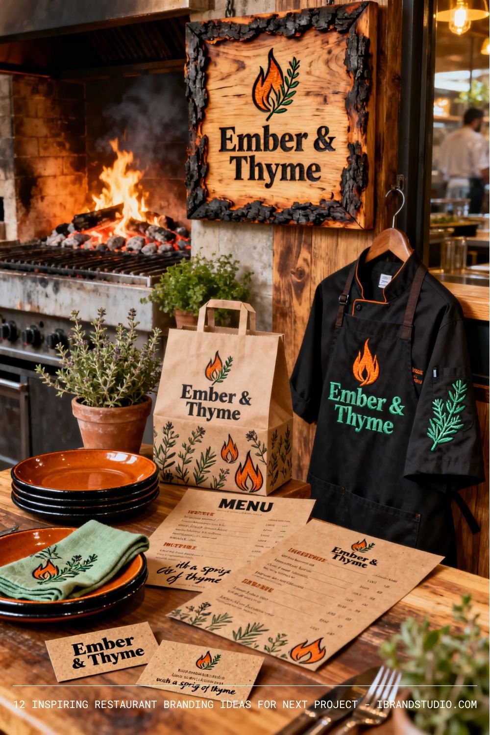 Inspiring Restaurant Branding Designs: Ember & Thyme
